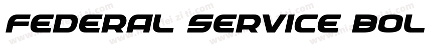 Federal Service Bold Expanded字体转换